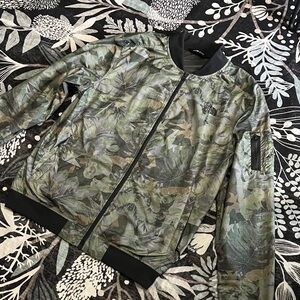 The North Face Green Camouflage Jacket